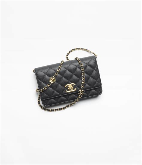 chanel wallet grained calfskin &|Wallet on chain .